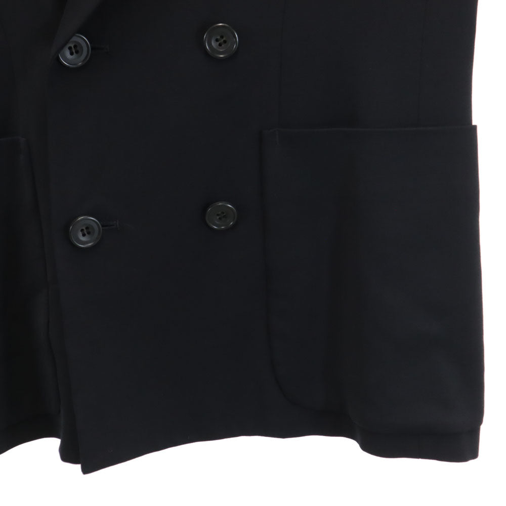 Y's ワイズ 80s 日本製 ヴィンテージ ダブル テーラードジャケット ブラック ブレザー レディース