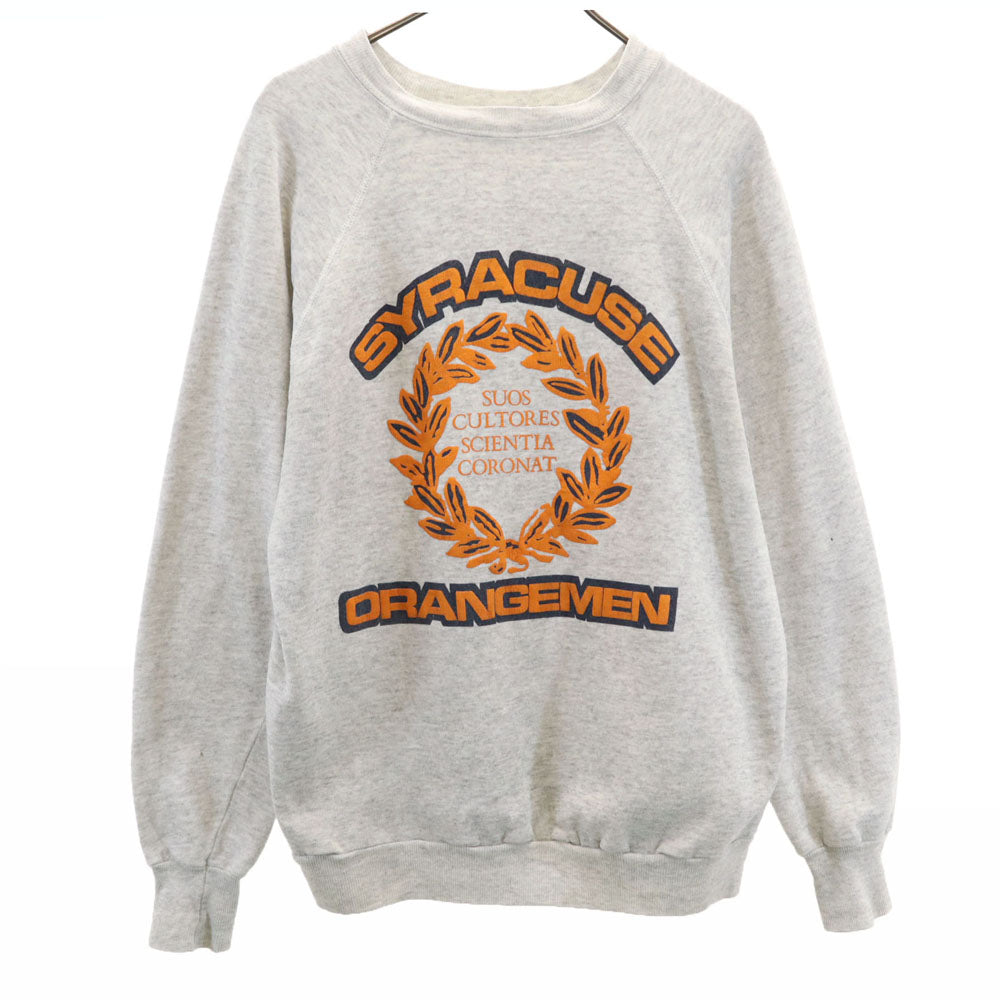 OLD オールド 80s 90s 長袖 スウェット トレーナー グレー 裏起毛 メンズ