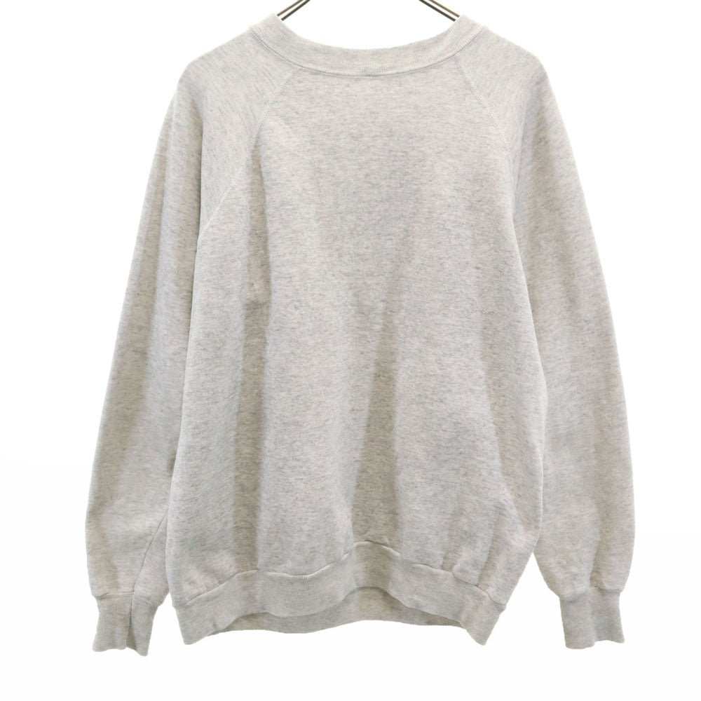 OLD オールド 80s 90s 長袖 スウェット トレーナー グレー 裏起毛 メンズ