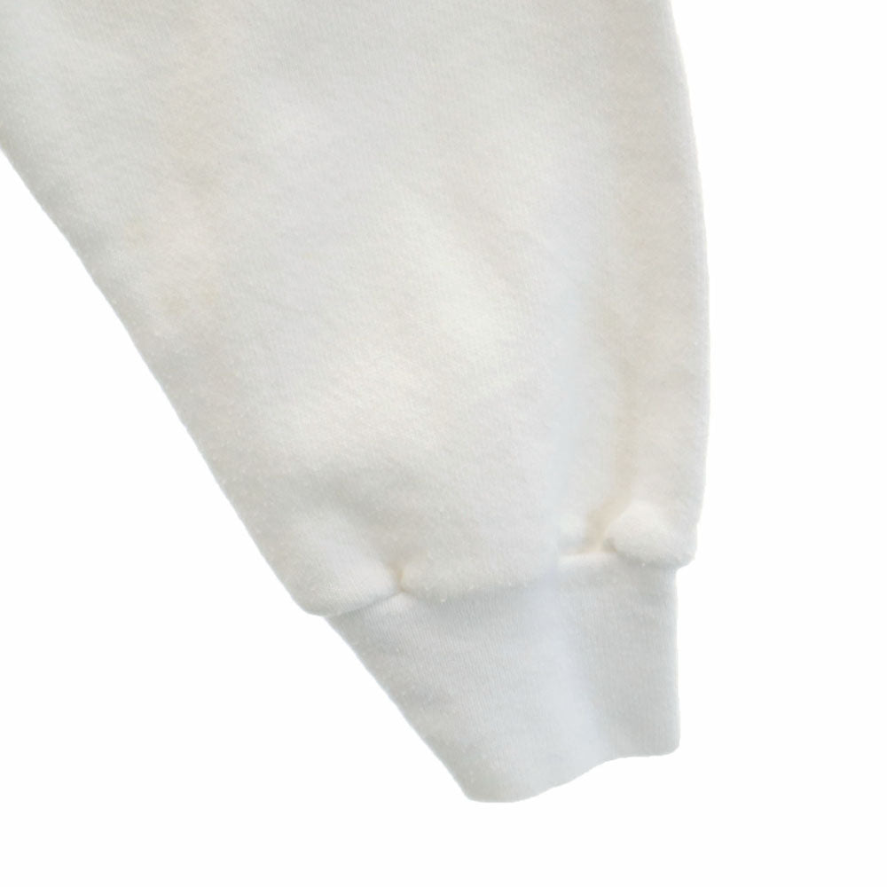 PEANUTS ピーナッツ 90s USA製 オールド スヌーピ柄 長袖 スウェット トレーナー L ホワイト 裏起毛 メンズ