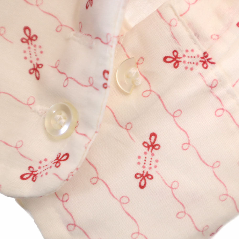 TOWNCRAFT タウンクラフト 70s ヴィンテージ 総柄 長袖 シャツ 16/34 ホワイト系 ペニーズ Pennys タンクラ メンズ