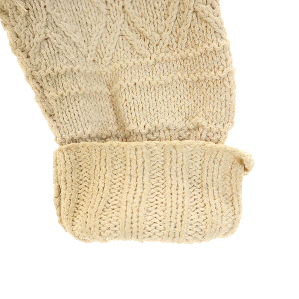 Polo by Ralph Lauren ポロバイラルフローレン 90s シルク オールド 長袖 ハンド ニット L ベージュ メンズ