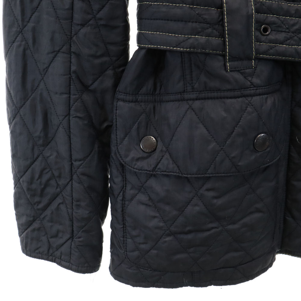 バブアー 3ワラント INTERNATIONAL キルティングジャケット UK8 ブラック Barbour NEW FLYWEIGHT インターナショナル レディース