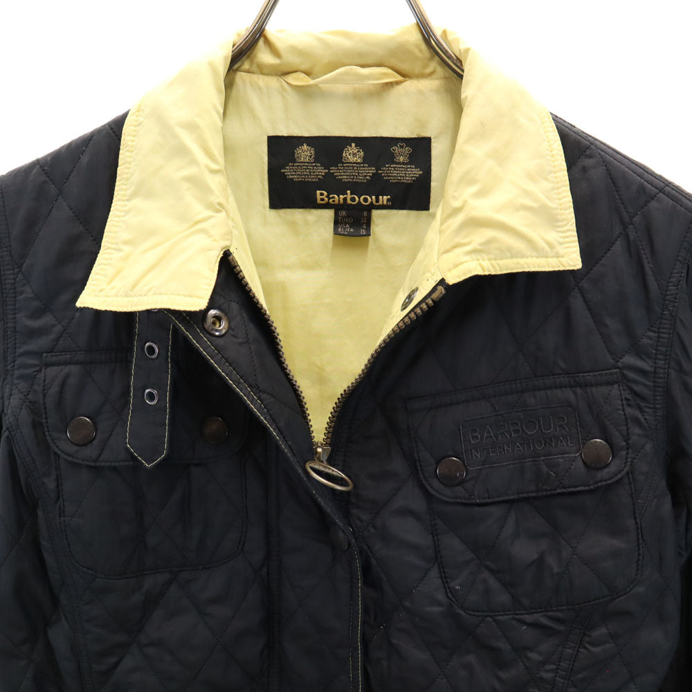 バブアー 3ワラント INTERNATIONAL キルティングジャケット UK8 ブラック Barbour NEW FLYWEIGHT インターナショナル レディース