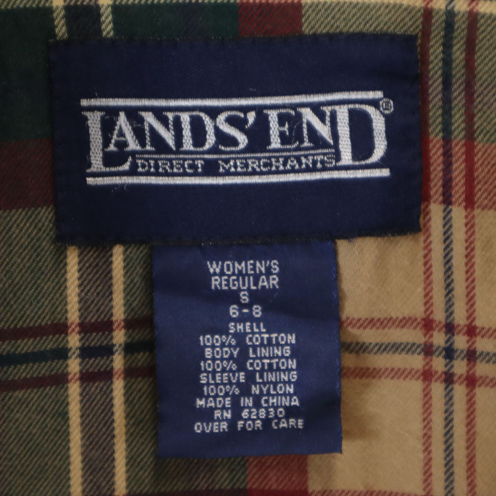 ランズエンド 90s オールド ハンティングジャケット S ベージュ LANDS' END レディース