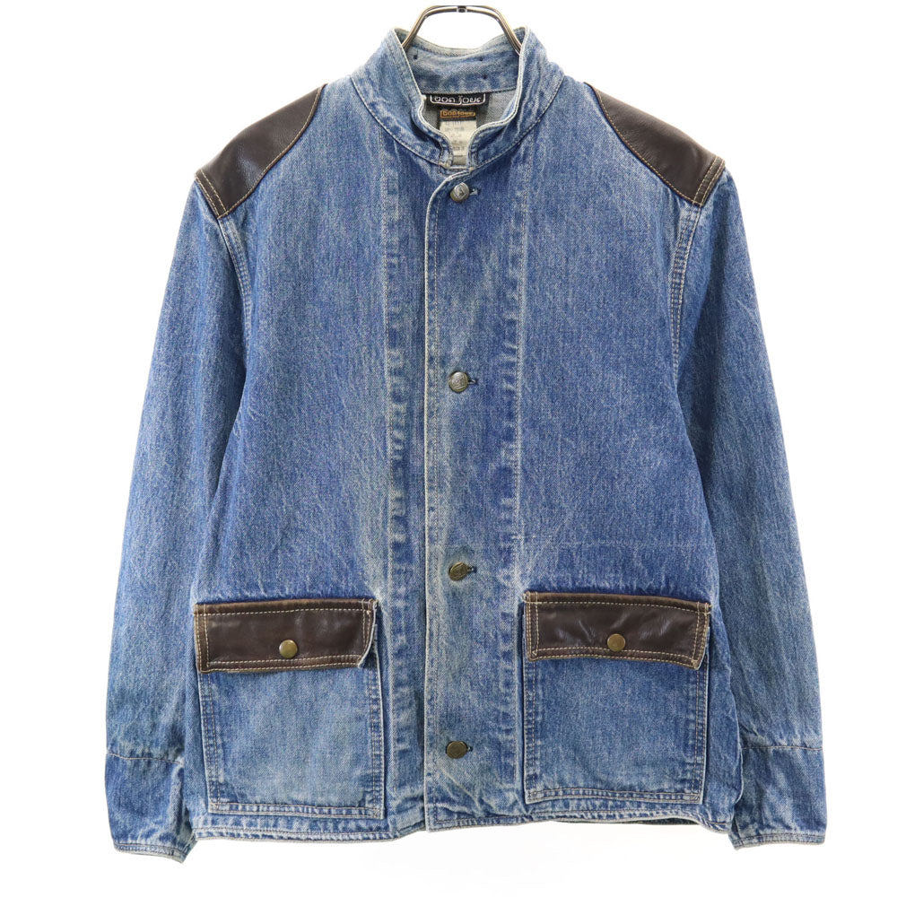 ボンジュール 80s スタンドカラー オールド デニムジャケット M ジージャン メンズ