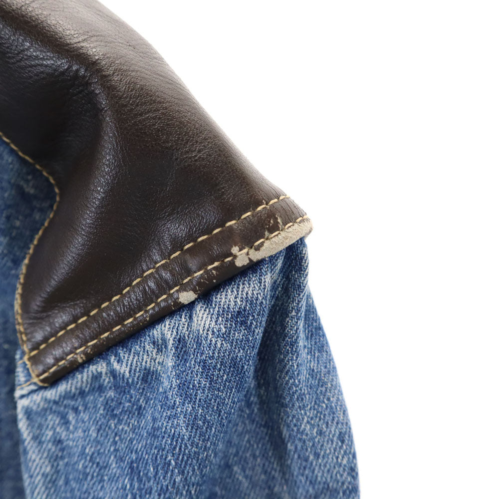 ボンジュール 80s スタンドカラー オールド デニムジャケット M ジージャン メンズ