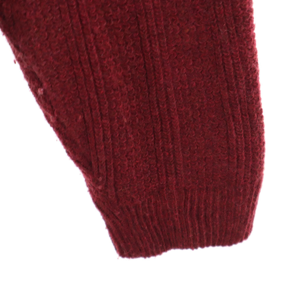 ピューリタン 70s ヴィンテージ 長袖 ニットカーディガン XL レッド系 メンズ