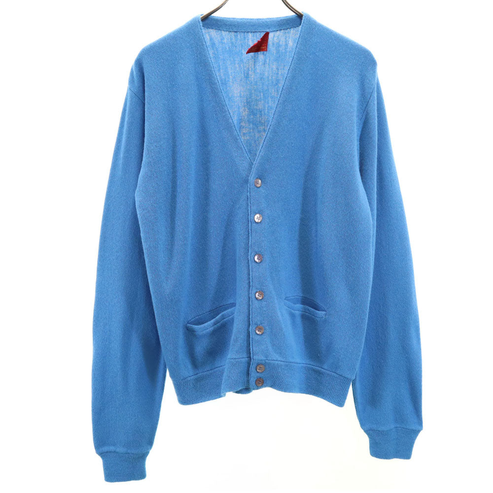 Sears シアーズ 70s キングスロード ヴィンテージ 長袖 ニットカーディガン M ブルー系 KINGS ROAD メンズ