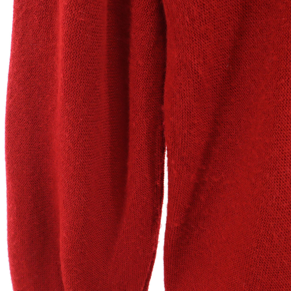 Jantzen ジャンセン 80s 90s USA製 オールド 長袖 ニットカーディガン L レッド系 メンズ