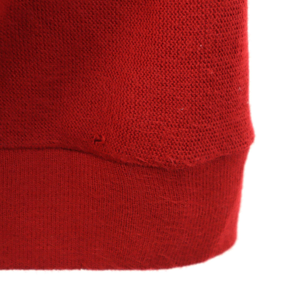 Jantzen ジャンセン 80s 90s USA製 オールド 長袖 ニットカーディガン L レッド系 メンズ