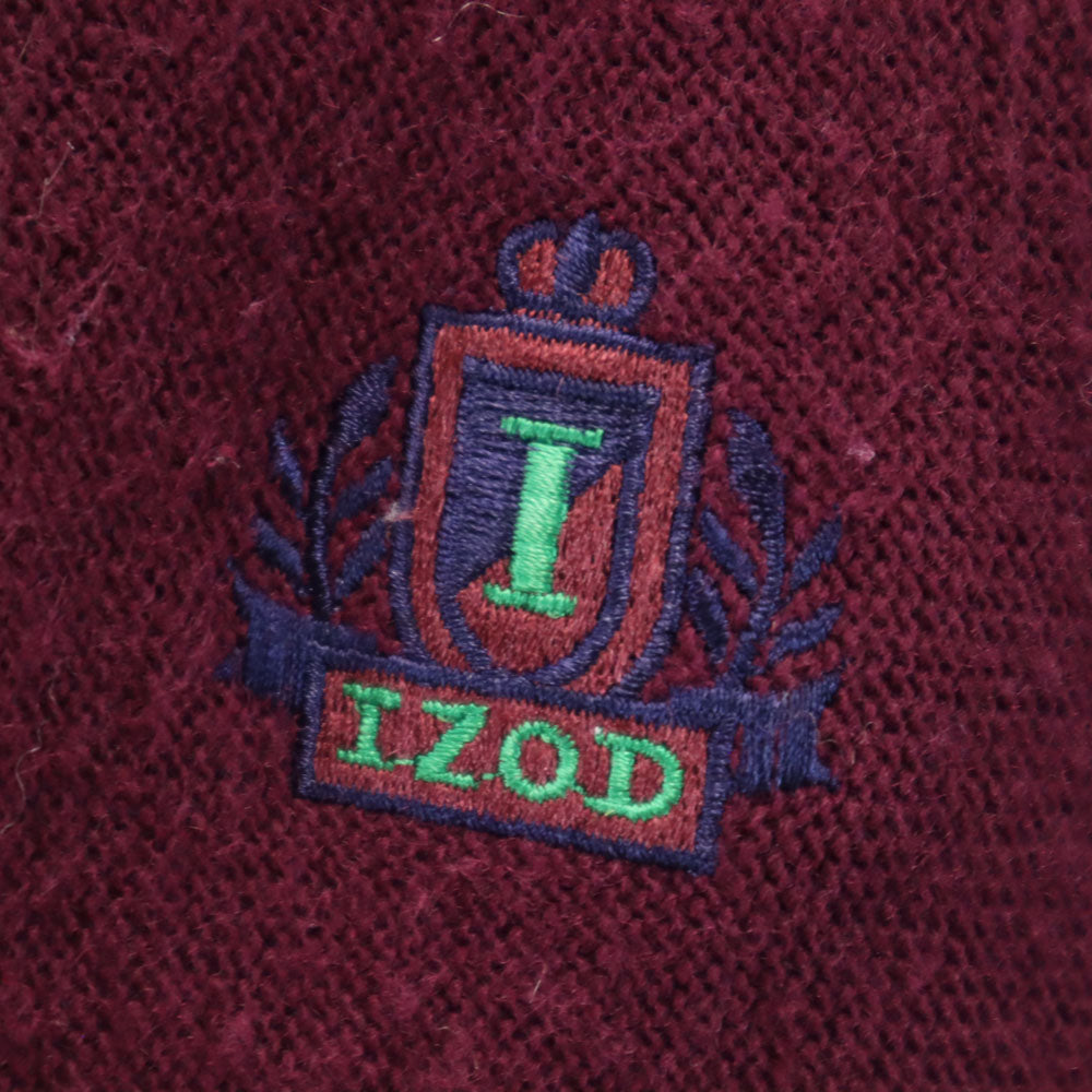IZOD アイゾット 90s オールド 長袖 ニットカーディガン L パープル系 メンズ