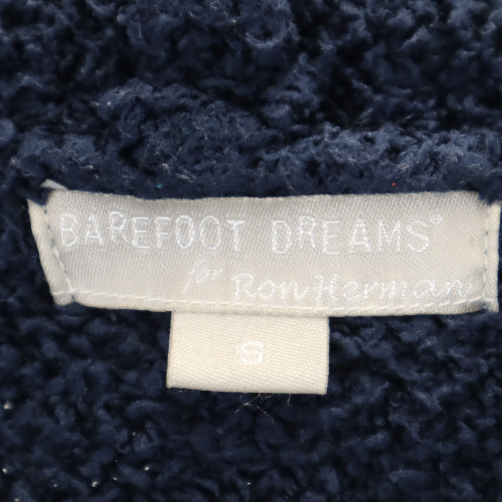 BAREFOOT DREAMS ベアフットドリームス 長袖 ジップパーカー S ネイビー for Ron Herman ふわもこ レディース