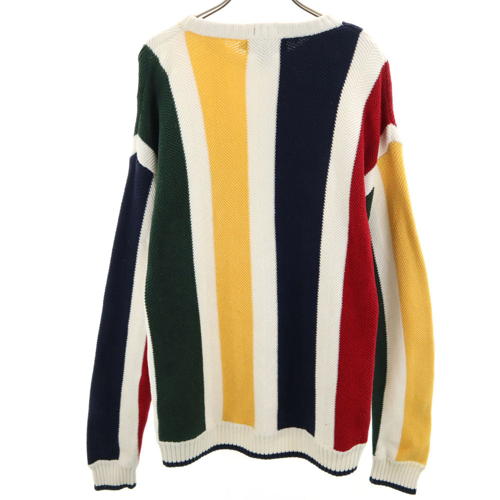 CHAPS RALPH LAUREN チャップスラルフローレン オールド ストライプ柄 長袖 セーター S ホワイト 他 ニット メンズ