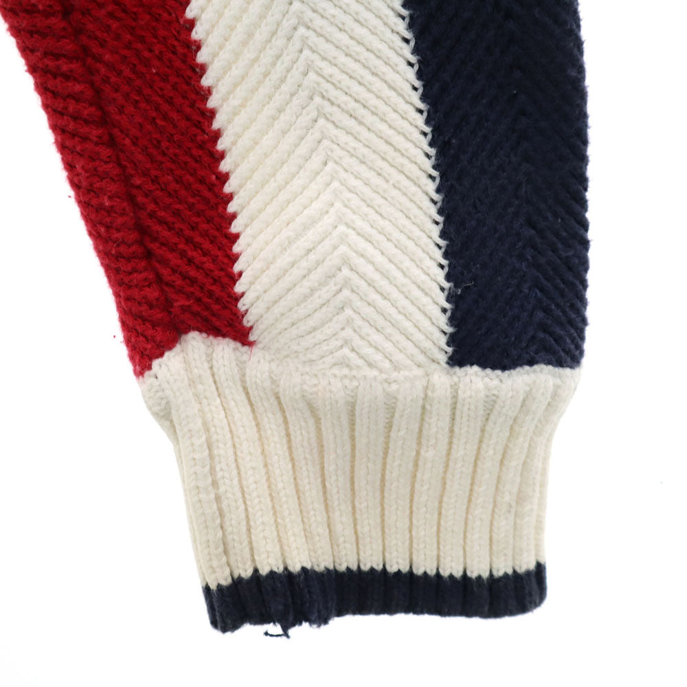 CHAPS RALPH LAUREN チャップスラルフローレン オールド ストライプ柄 長袖 セーター S ホワイト 他 ニット メンズ