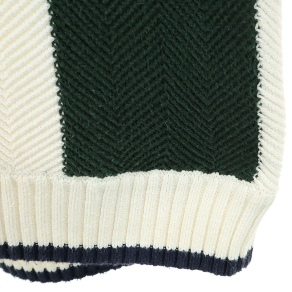 CHAPS RALPH LAUREN チャップスラルフローレン オールド ストライプ柄 長袖 セーター S ホワイト 他 ニット メンズ