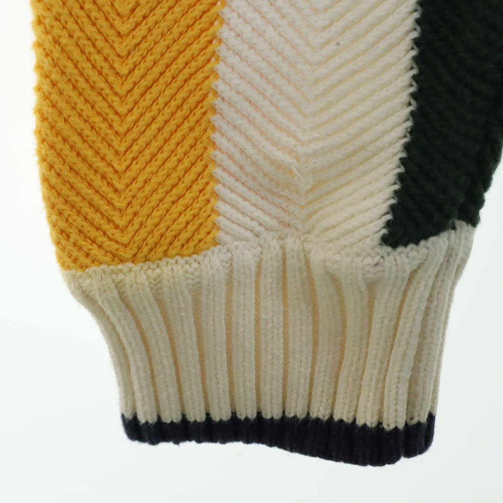 CHAPS RALPH LAUREN チャップスラルフローレン オールド ストライプ柄 長袖 セーター S ホワイト 他 ニット メンズ