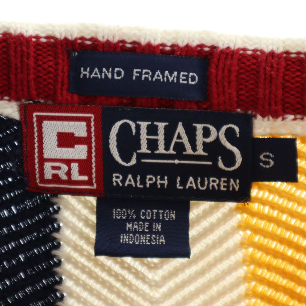 CHAPS RALPH LAUREN チャップスラルフローレン オールド ストライプ柄 長袖 セーター S ホワイト 他 ニット メンズ