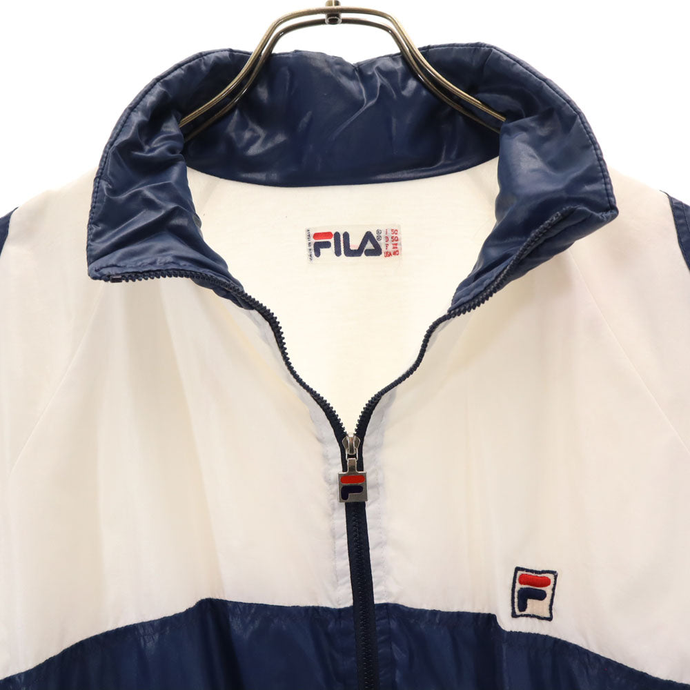 フィラ 80s イタリア製 ヴィンテージ ブルゾン 50 ホワイト 他 FILA ジャケット メンズ