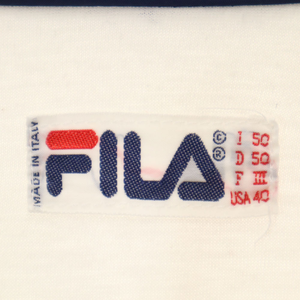 フィラ 80s イタリア製 ヴィンテージ ブルゾン 50 ホワイト 他 FILA ジャケット メンズ