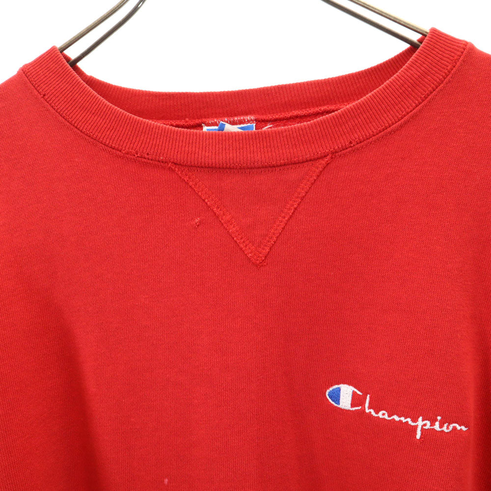 Champion チャンピオン 90s USA製 オールド 青タグ 長袖 スウェット トレーナー XL レッド メンズ