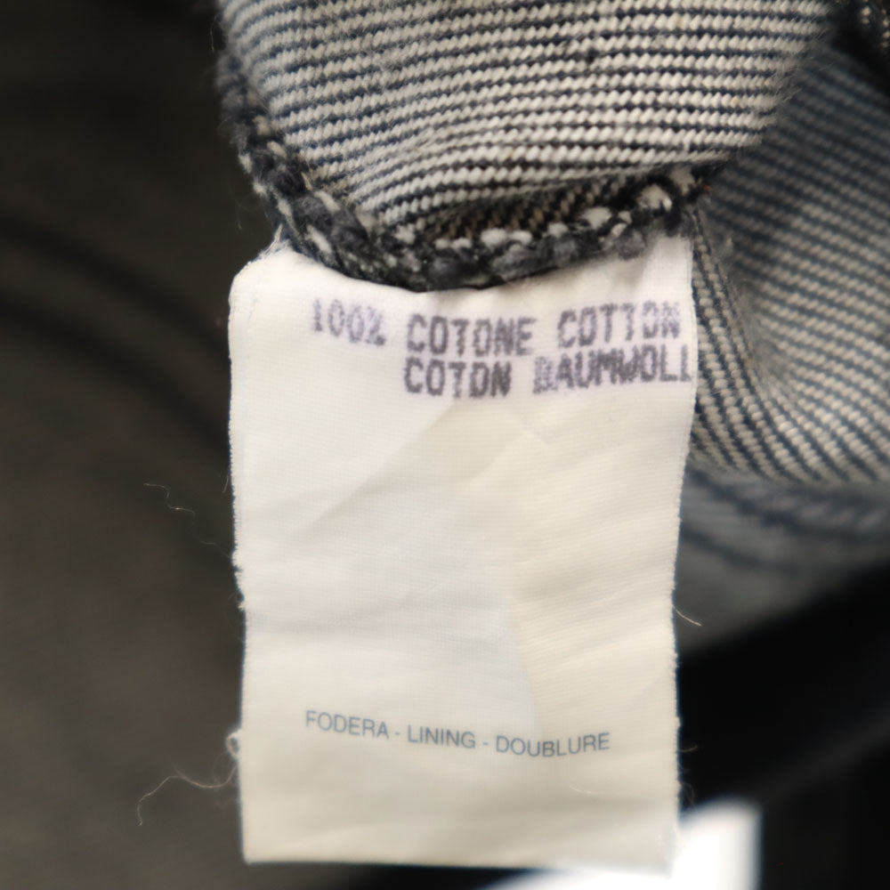 グッチ イタリア製 デニムジャケット 40 ブラック GUCCI ジージャン トラッカー レディース