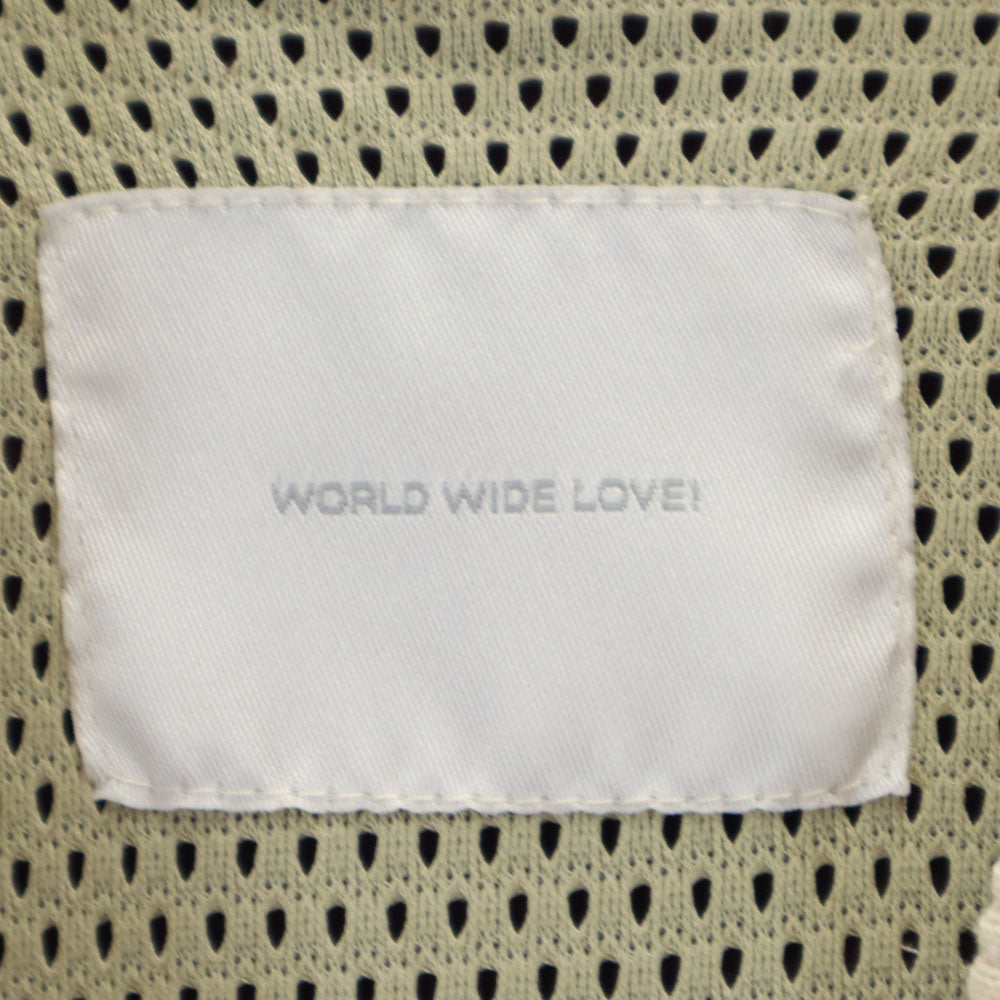 WORLD WIDE LOVE ワールドワイドラブ スカジャン 1 パープル 裏メッシュ メンズ