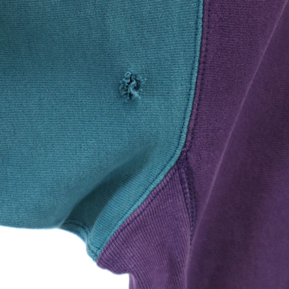 Champion チャンピオン 90s USA製 オールド 刺繍タグ 長袖 リバースウィーブ スウェット トレーナー XXL パープル 他 ビッグサイズ メンズ