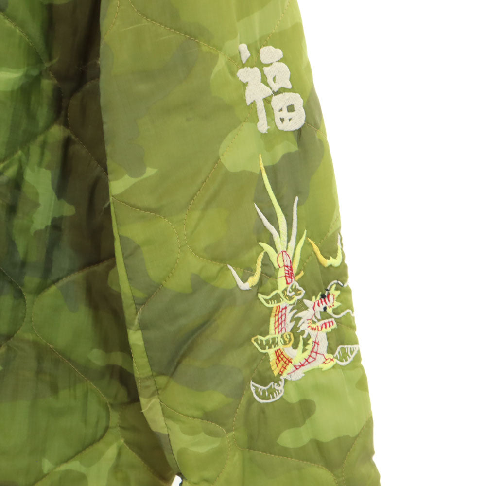 東洋エンタープライズ トーヨーエンタープライズ TT10728 マップ刺繍 迷彩ベトジャン キルティングジャケット M カーキ スーベニア メンズ