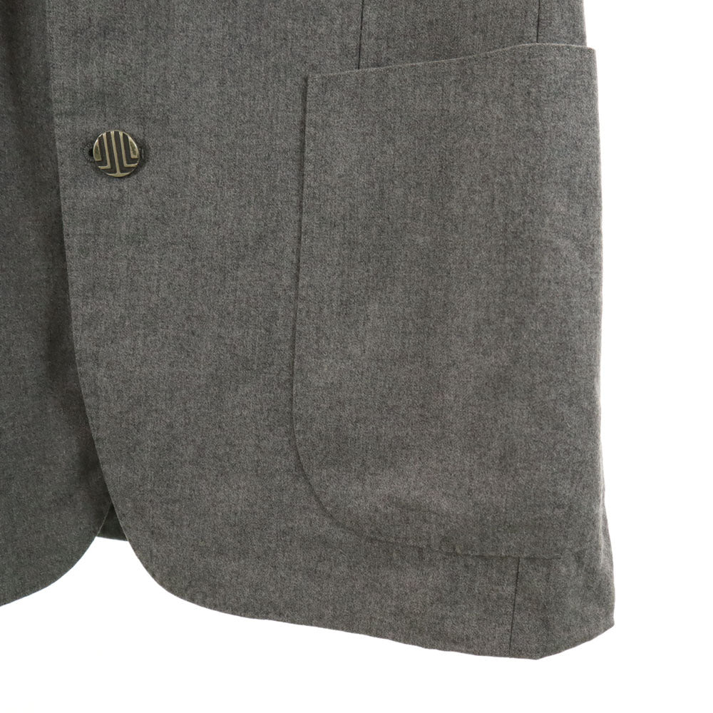 LANVIN ランバン 80s 90s ウールブレンド オールド テーラードジャケット 7 グレー ブレザー メンズ