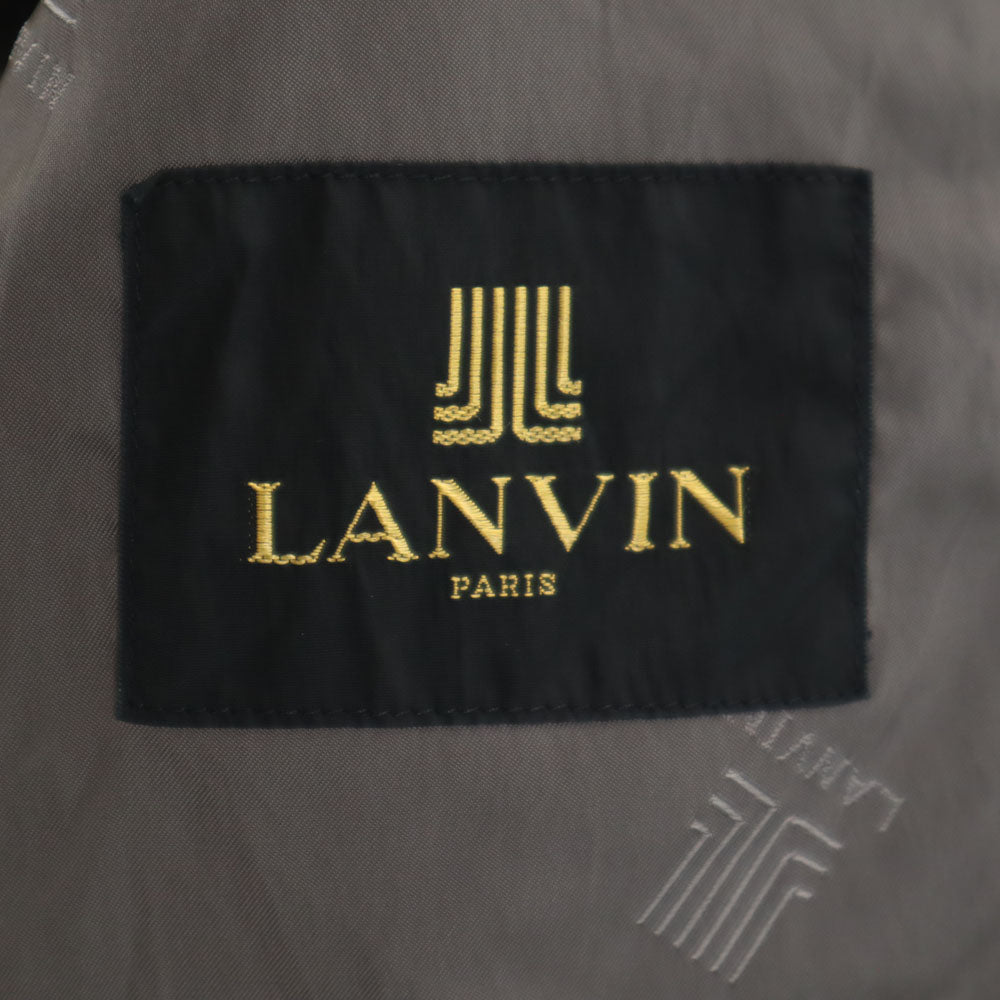 LANVIN ランバン 80s 90s ウールブレンド オールド テーラードジャケット 7 グレー ブレザー メンズ