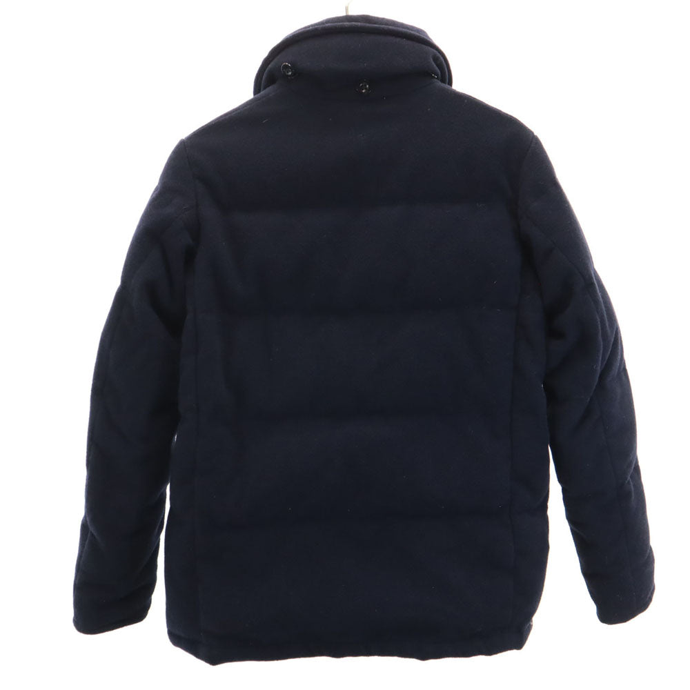 Danton ダントン ビームス別注 ウールモッサ ダウンジャケット 34 ネイビー x BEAMS レディース