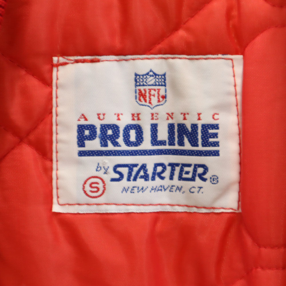 スターター 90s USA製 NFL オールド 49ERS 長袖 スタジャン ゴールド系 STARTER メンズ