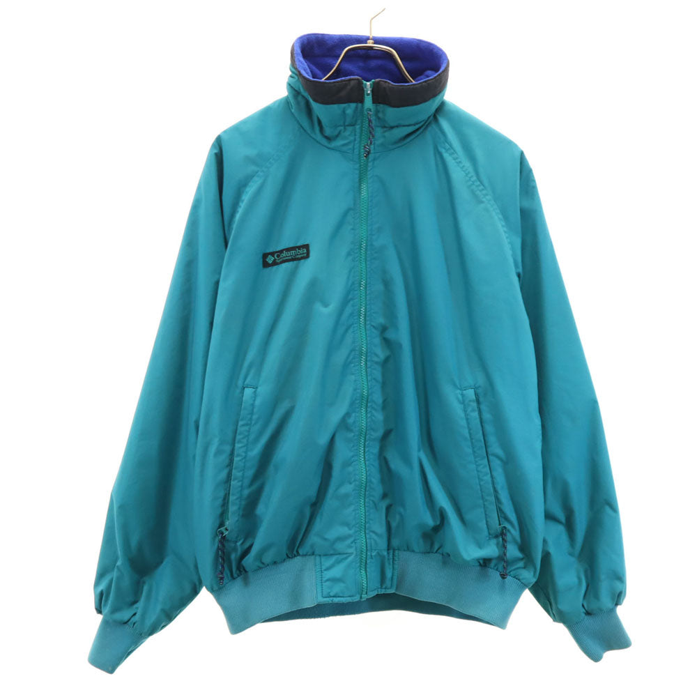 Columbia コロンビア 90s オールド 長袖 アウトドアジャケット グリーン系 裏フリース メンズ