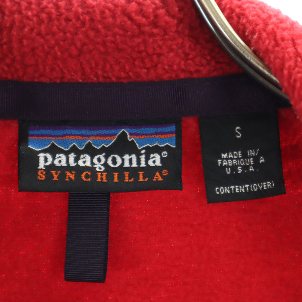 patagonia パタゴニア 00s USA製 25410 オールド シンチラ フリースジャケット S レッド SYNCHILLA アウトドア メンズ