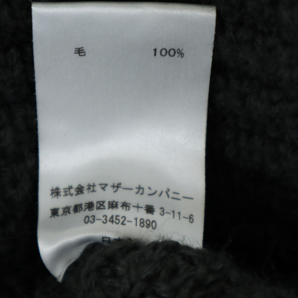 木梨サイクル 日本製 長袖 セーター M チャコールグレー KINASHI CYCLE ワッフルニット メンズ