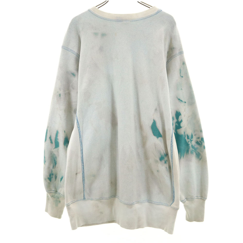 Champion チャンピオン 90s リバースウィーブ USA製 オールド 刺繍タグ ブリーチ加工 長袖 スウェット トレーナー XL グリーン系 裏起毛 メンズ