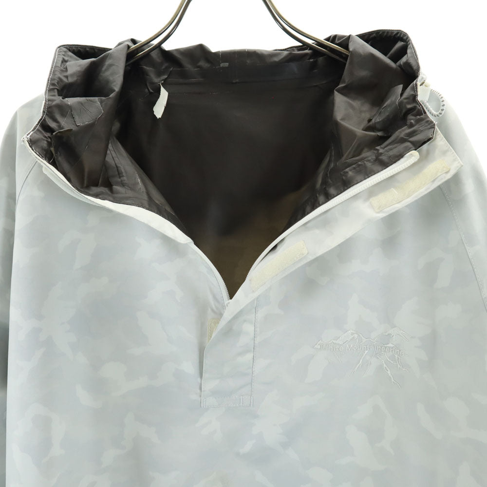 WHITE MOUNTAINEERING ホワイトマウンテニアリング 日本製 迷彩柄 アノラックパーカー ジャケット M グレー プルオーバー カモフラ メンズ