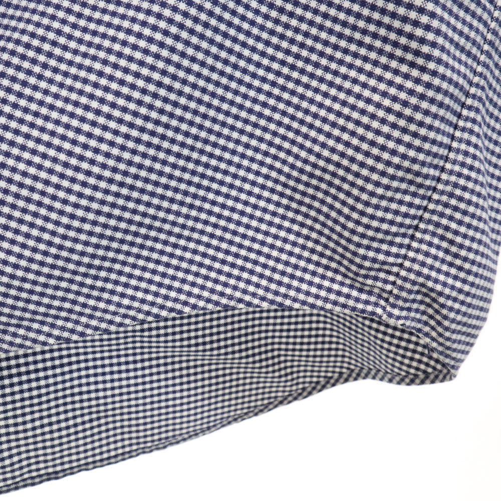 RALPH LAUREN ラルフローレン 90s BIG SHIRT オールド チェック柄 長袖 スタンドカラー シャツ XXL ネイビー ビックサイズ メンズ