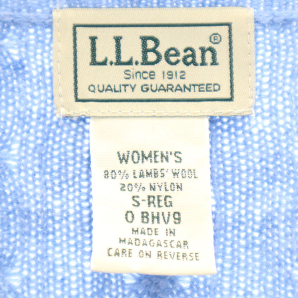 エルエルビーン ウールブレンド 長袖 ニット カーディガン S-REG ブルー系 L.L.Bean レディース