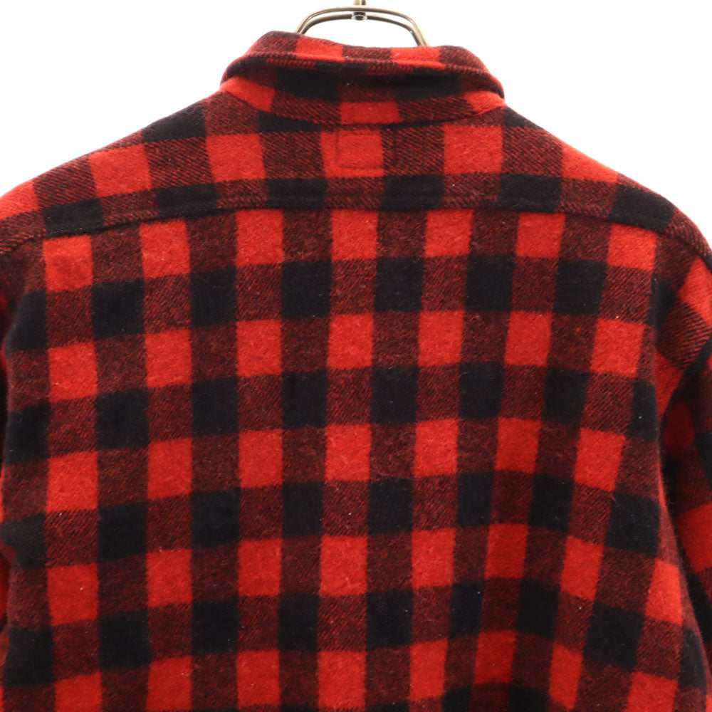 sportswear スポーツウェア 50s 60s ヴィンテージ チェック 長袖 シャツ レッド系 メンズ