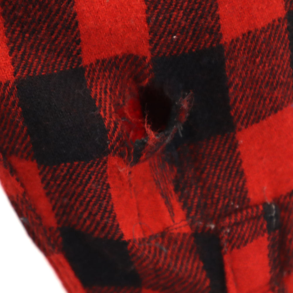 sportswear スポーツウェア 50s 60s ヴィンテージ チェック 長袖 シャツ レッド系 メンズ