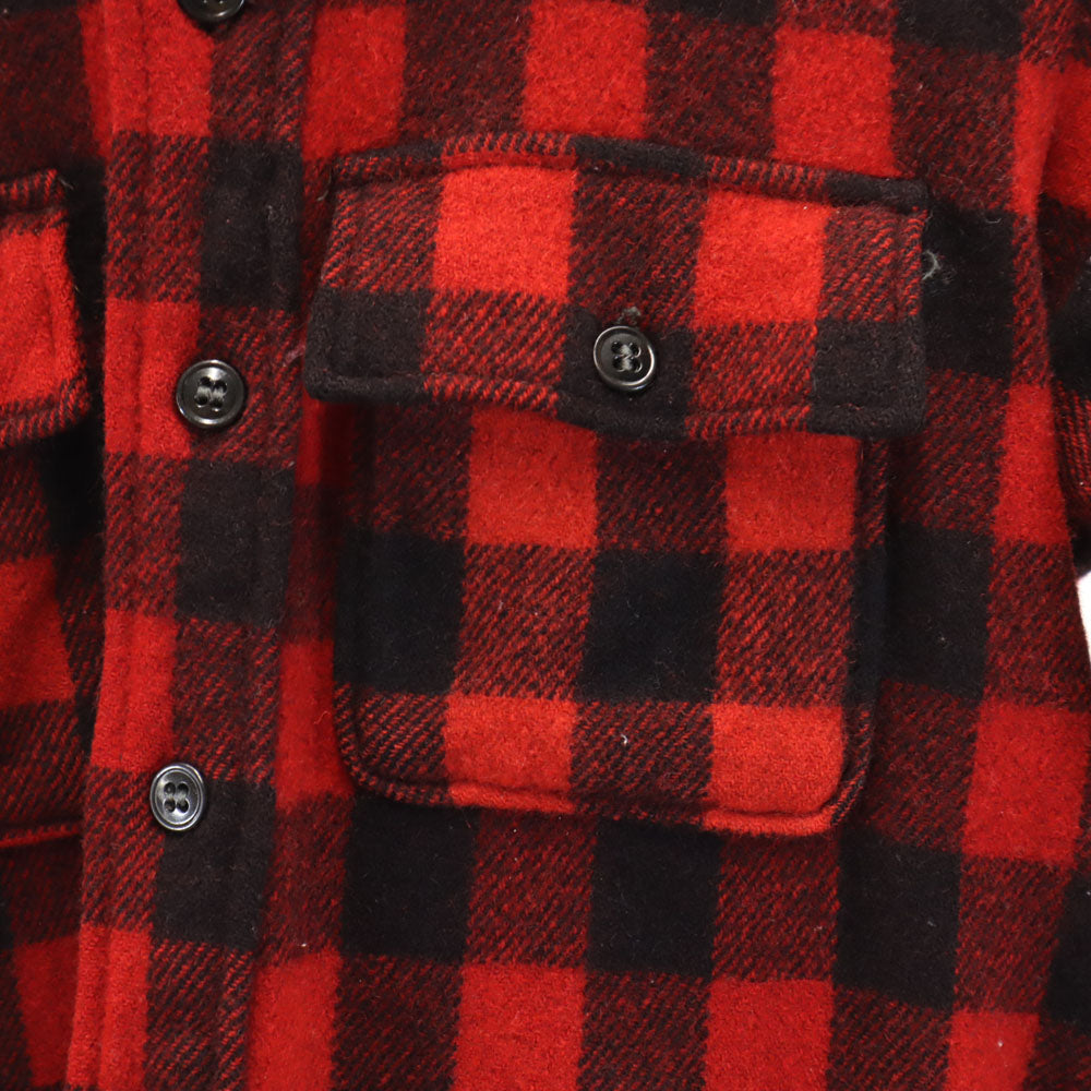 sportswear スポーツウェア 50s 60s ヴィンテージ チェック 長袖 シャツ レッド系 メンズ