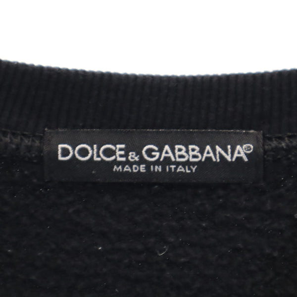 ドルチェアンドガッバーナ イタリア製 ミッキーマウス 長袖 トレーナー ブラック系 DOLCE&GABBANA 裏起毛 スウェット レディース