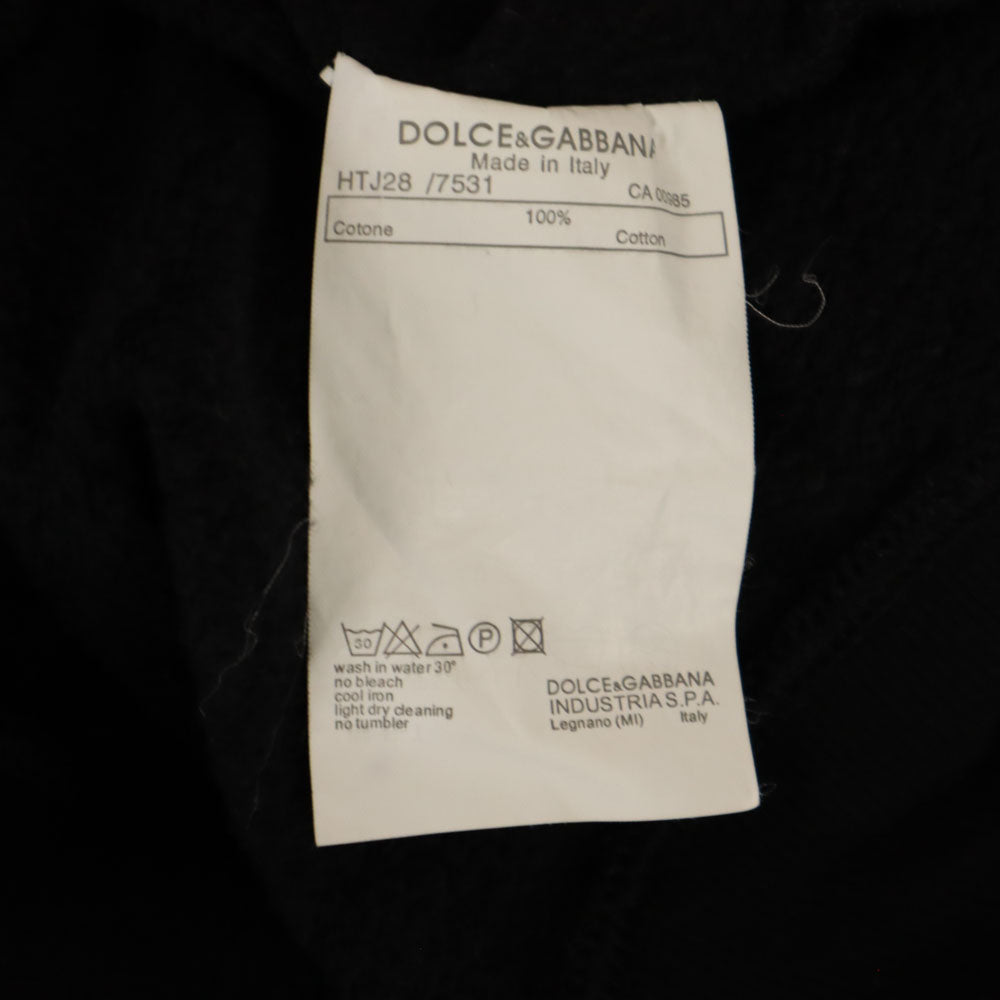 DOLCE&GABBANA ドルチェアンドガッバーナ イタリア製 ミッキーマウス 長袖 トレーナー ブラック系 裏起毛 スウェット レディース