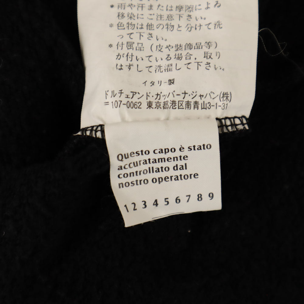 DOLCE&GABBANA ドルチェアンドガッバーナ イタリア製 ミッキーマウス 長袖 トレーナー ブラック系 裏起毛 スウェット レディース