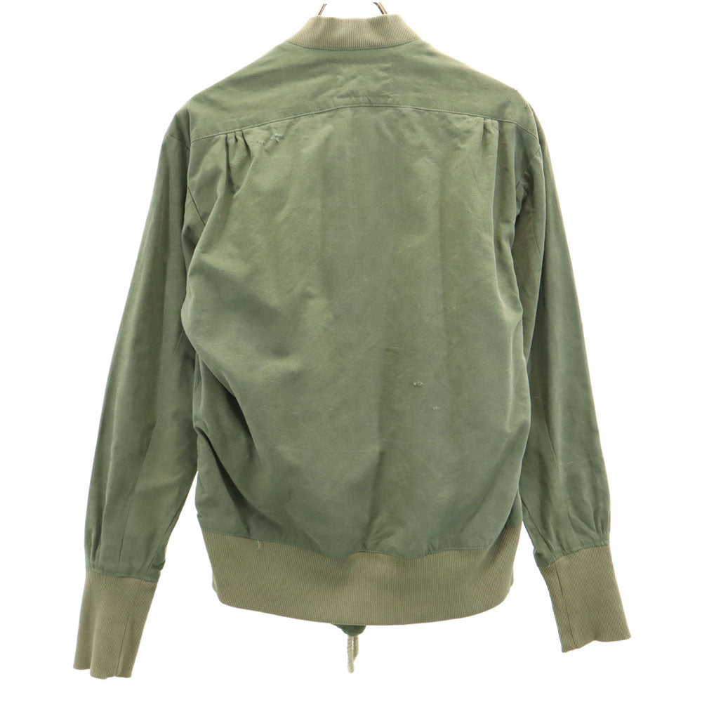 GREG LAUREN グレッグローレン USA製 長袖 ジップジャケット 1 カーキ系 メンズ