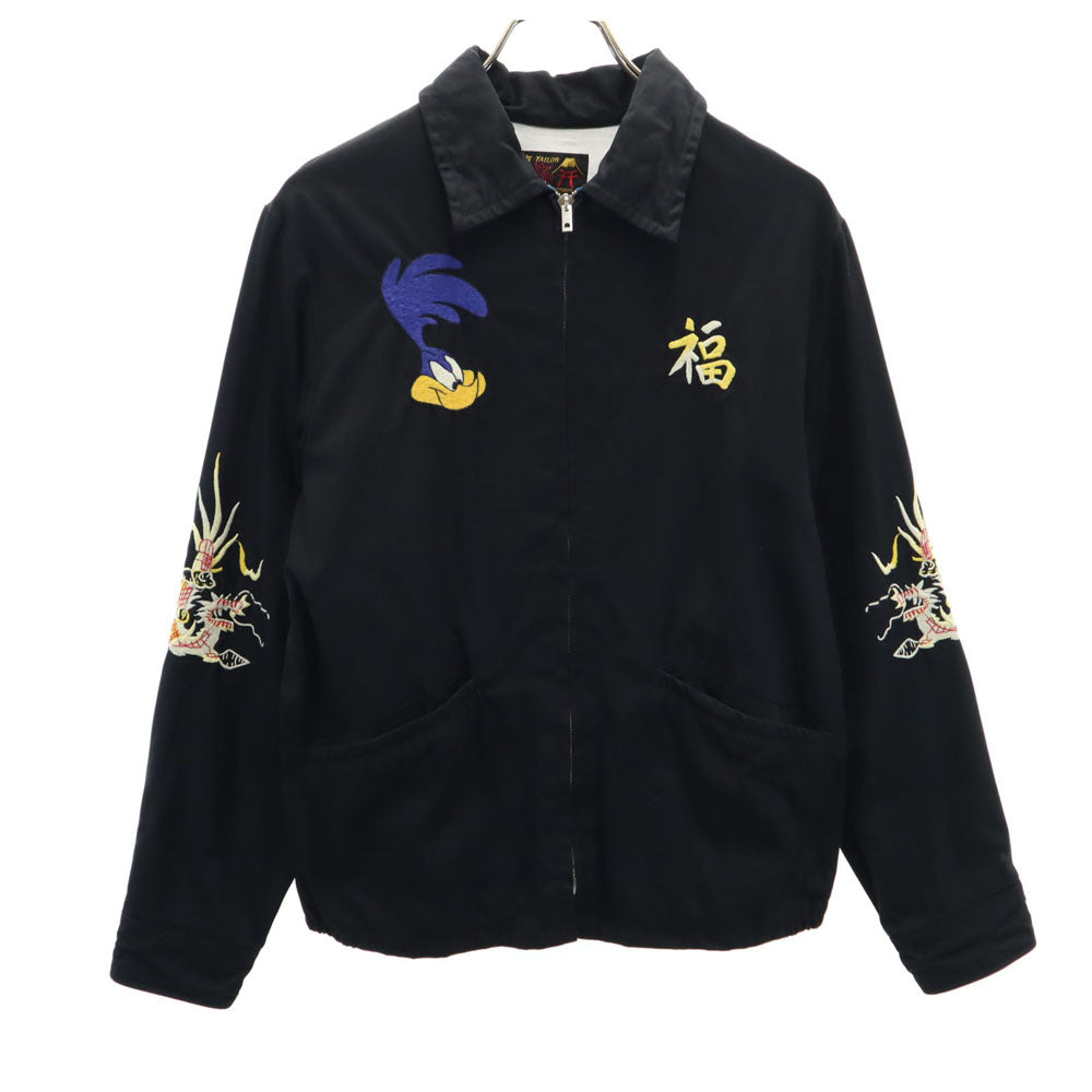 東洋エンタープライズ トーヨーエンタープライズ ルーニーテューンズ TT14573 長袖 コットンベトナム ジップジャケット S ブラック系 Looney Tunes ROAD RUNNER メンズ