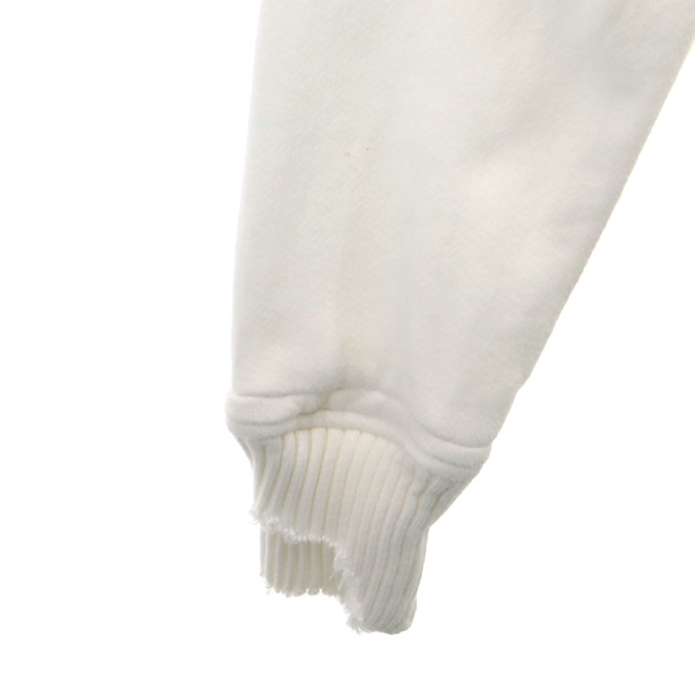 GREG LAUREN グレッグローレン USA製 長袖 スウェットパーカー 1 ホワイト系 メンズ