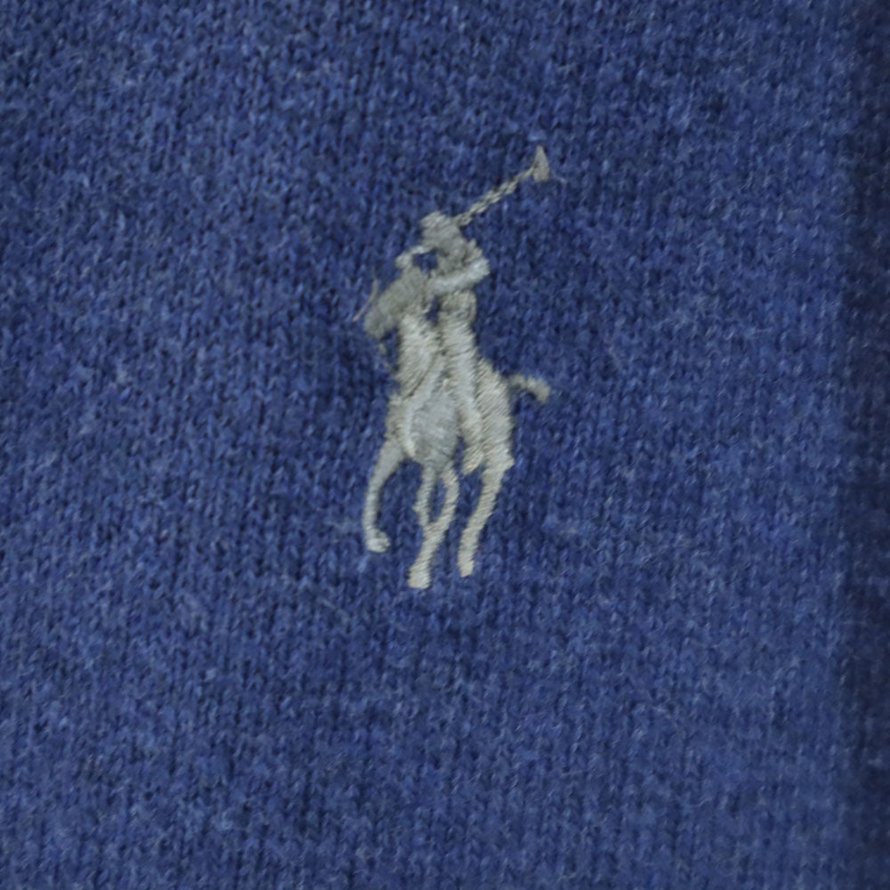 ポロラルフローレン ニットジャケット XL 青紺 POLO RALPH LAUREN ブルゾン メンズ